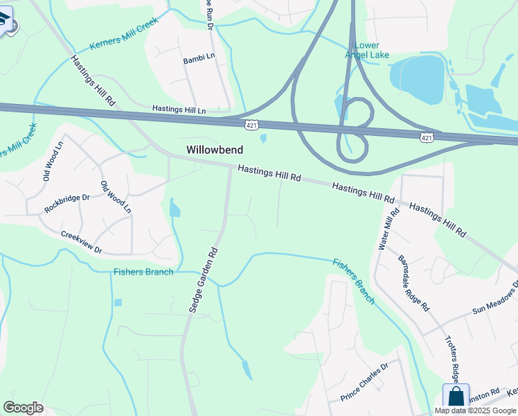 map of restaurants, bars, coffee shops, grocery stores, and more near 207 Fair Ln in Kernersville