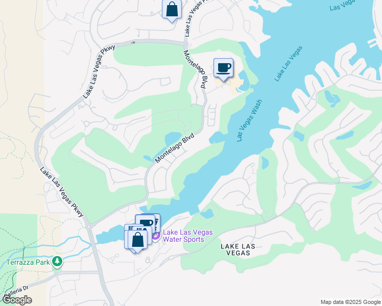 map of restaurants, bars, coffee shops, grocery stores, and more near 75 Montelago Boulevard in Henderson