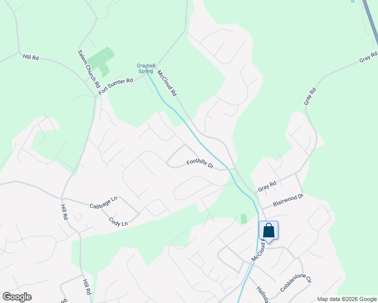 map of restaurants, bars, coffee shops, grocery stores, and more near 8116 Joshua Road in Knoxville