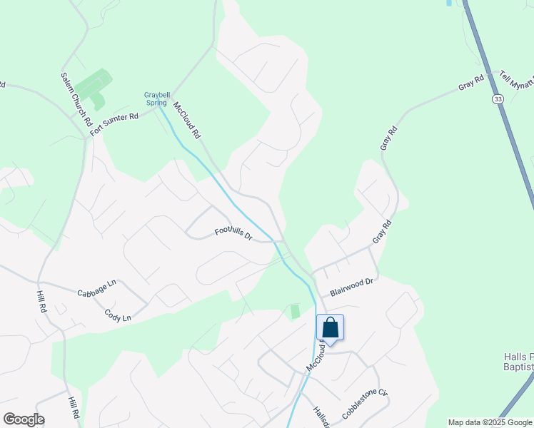 map of restaurants, bars, coffee shops, grocery stores, and more near 4711 McCloud Road in Knoxville