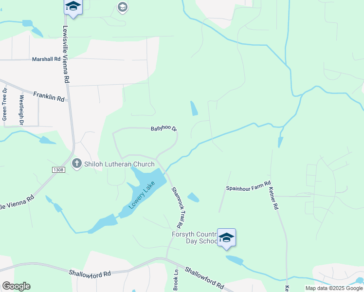 map of restaurants, bars, coffee shops, grocery stores, and more near 124 Ballyhoo Drive in Lewisville