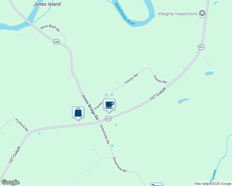 map of restaurants, bars, coffee shops, grocery stores, and more near 220 Fannin Road in Greeneville