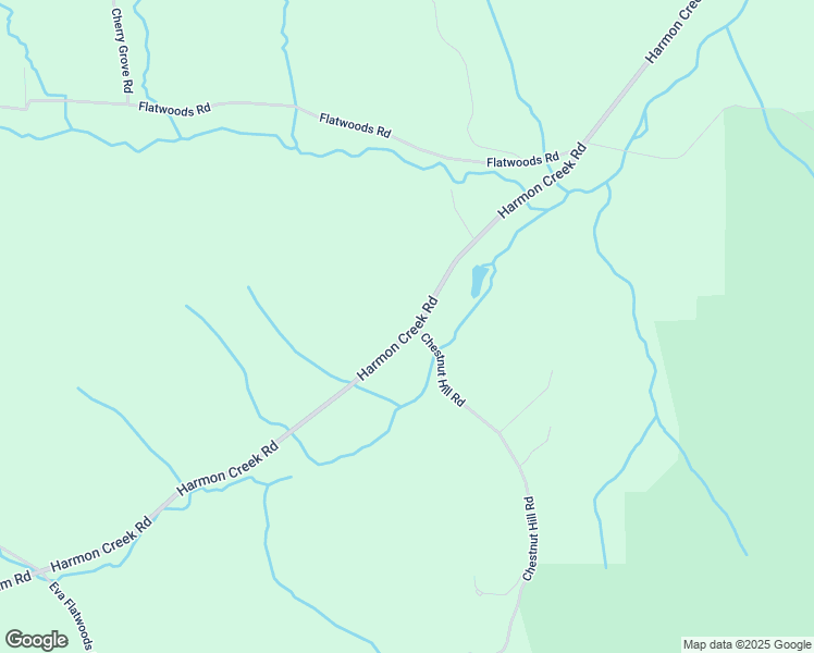 map of restaurants, bars, coffee shops, grocery stores, and more near 980 Harmon Creek Road in Eva