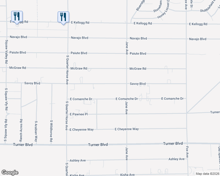 map of restaurants, bars, coffee shops, grocery stores, and more near 4361 Savoy Boulevard in Pahrump