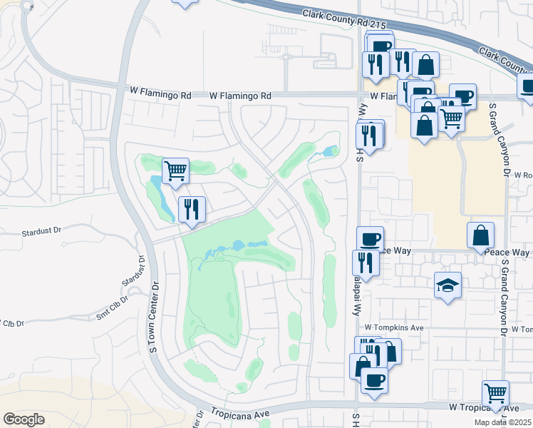 map of restaurants, bars, coffee shops, grocery stores, and more near 4419 Palloni Court in Las Vegas