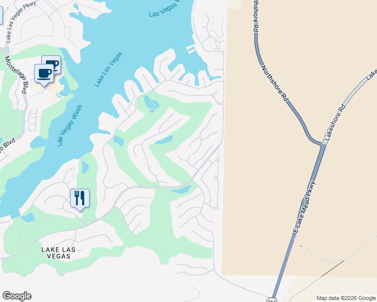 map of restaurants, bars, coffee shops, grocery stores, and more near 10 Via Siena Place in Henderson