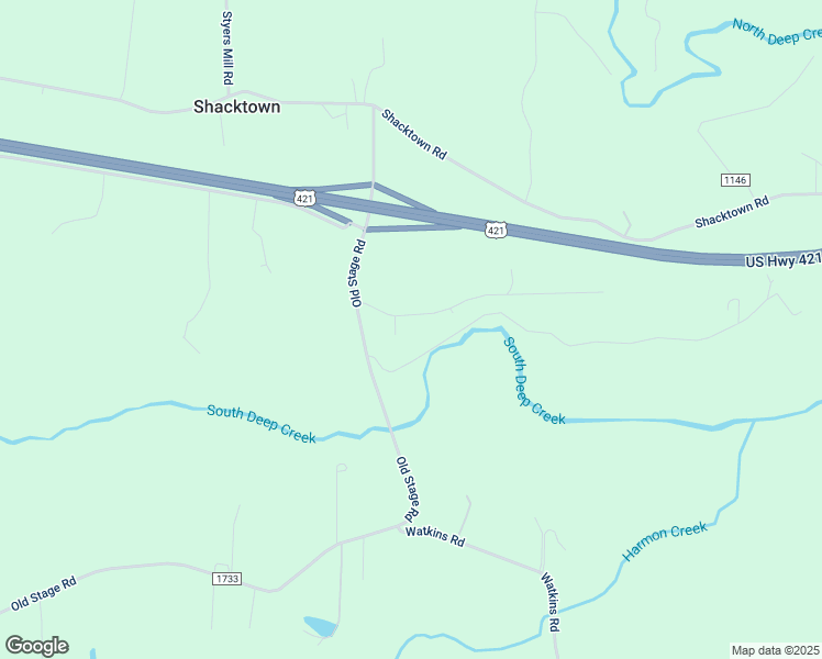 map of restaurants, bars, coffee shops, grocery stores, and more near 2005 Carey Court in Yadkinville