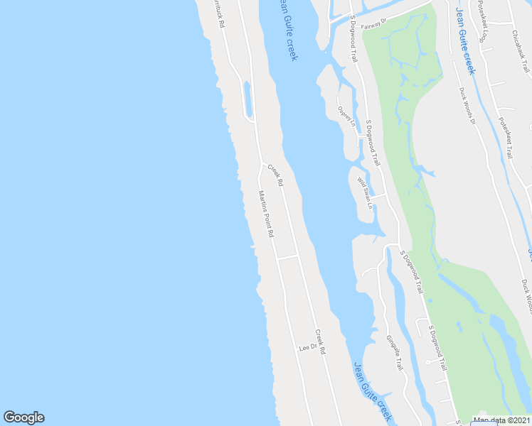map of restaurants, bars, coffee shops, grocery stores, and more near 4040 Martins Point Road in Kitty Hawk