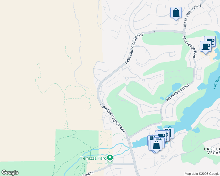 map of restaurants, bars, coffee shops, grocery stores, and more near 28 Vía Ravello in Henderson