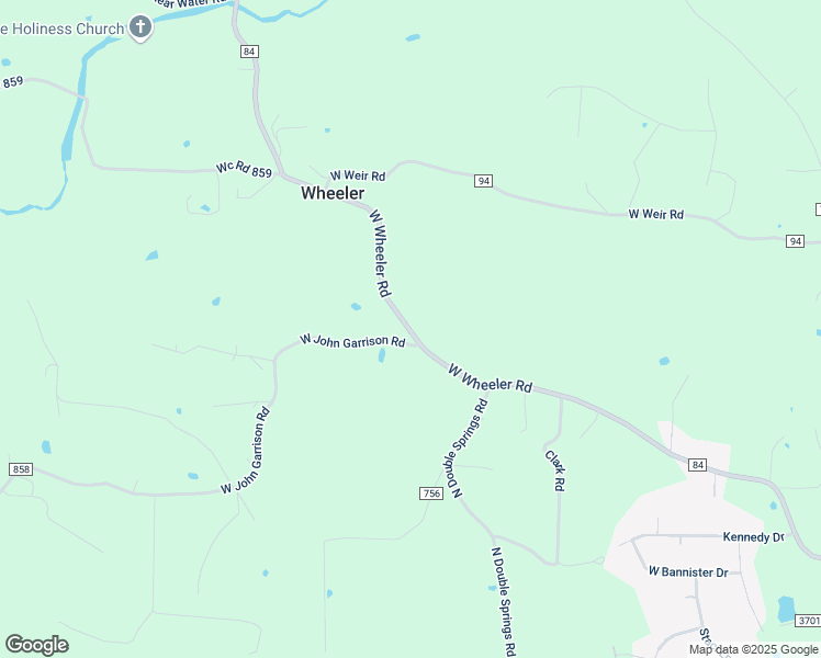 map of restaurants, bars, coffee shops, grocery stores, and more near 6638 West Wheeler Road in Fayetteville