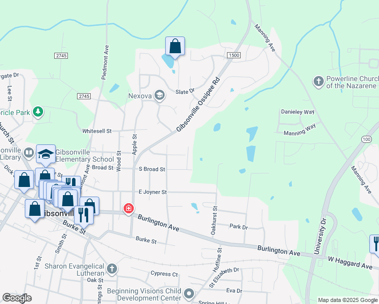 719 Broad Street, Gibsonville NC Walk Score