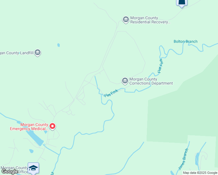 map of restaurants, bars, coffee shops, grocery stores, and more near 541 Wayne Cotton Morgan Drive in Wartburg