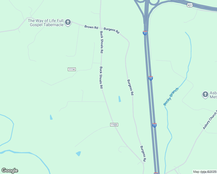 map of restaurants, bars, coffee shops, grocery stores, and more near 1549 Buck Shoals Road in Hamptonville