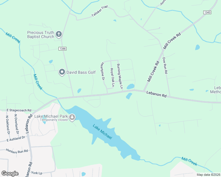 map of restaurants, bars, coffee shops, grocery stores, and more near 819 Royal Oak Lane in Mebane