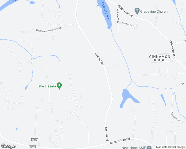 map of restaurants, bars, coffee shops, grocery stores, and more near 630 Conrad Road in Lewisville