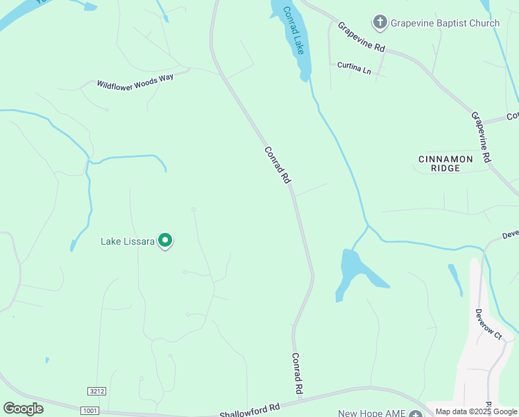 map of restaurants, bars, coffee shops, grocery stores, and more near 630 Conrad Road in Lewisville