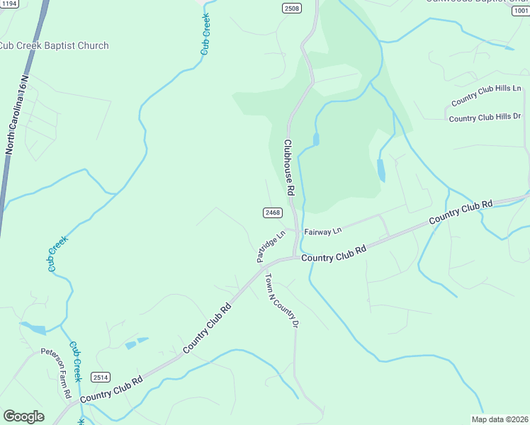 map of restaurants, bars, coffee shops, grocery stores, and more near 301 Green Way Lane in Wilkesboro