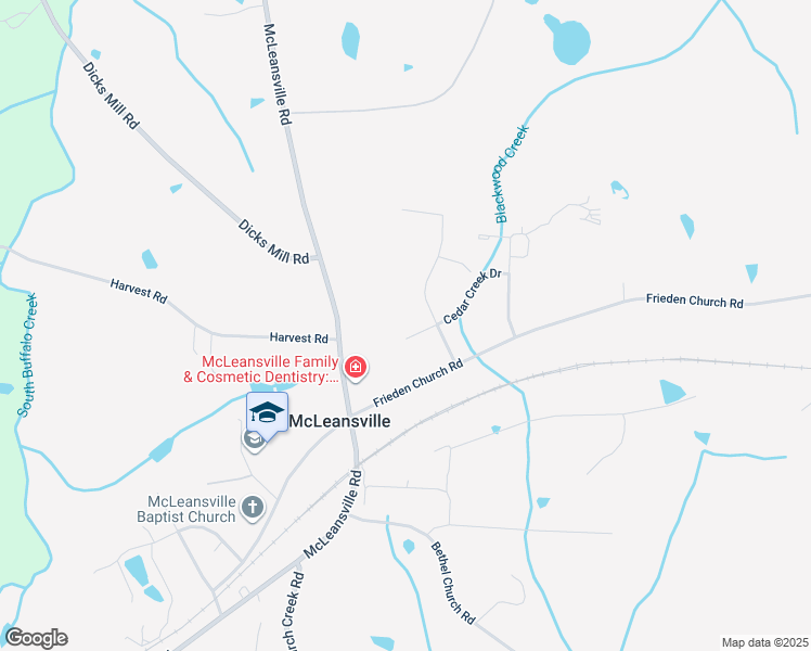 map of restaurants, bars, coffee shops, grocery stores, and more near 2103 Danbrook Road in McLeansville