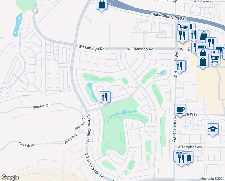 map of restaurants, bars, coffee shops, grocery stores, and more near 4390 Angelo Rosa Street in Las Vegas