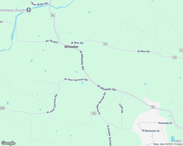 map of restaurants, bars, coffee shops, grocery stores, and more near 6638 West Wheeler Road in Fayetteville