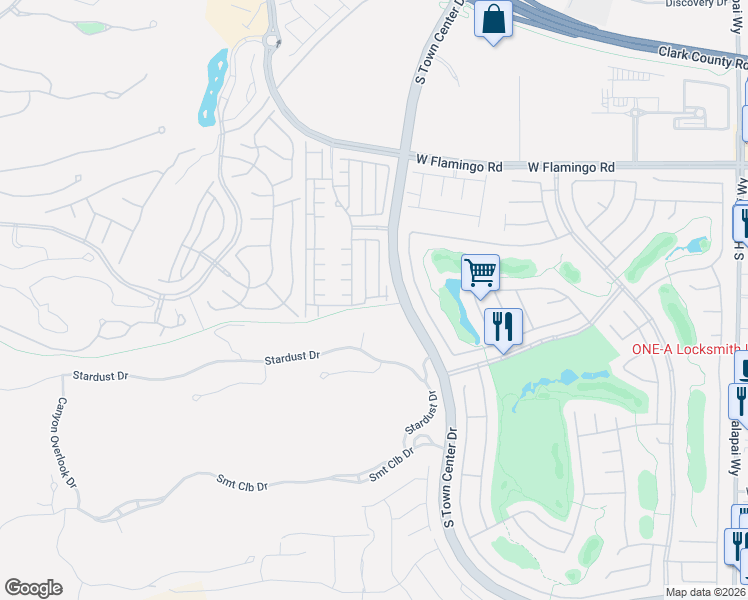 map of restaurants, bars, coffee shops, grocery stores, and more near 4311 Veraz Street in Las Vegas
