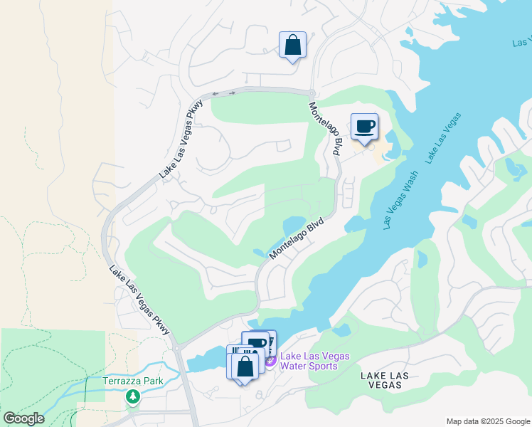 map of restaurants, bars, coffee shops, grocery stores, and more near 67 Reflection Bay Drive in Henderson