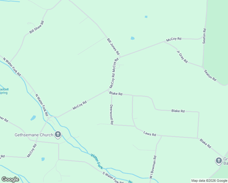 map of restaurants, bars, coffee shops, grocery stores, and more near 1535 McCoy Road in Greeneville