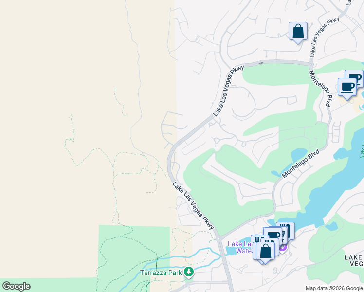map of restaurants, bars, coffee shops, grocery stores, and more near 6 Barrio Alto Court in Henderson