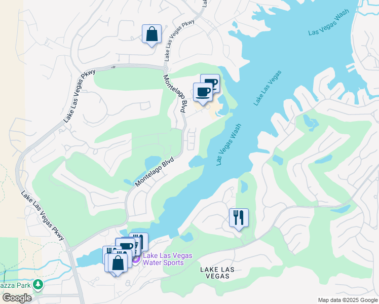 map of restaurants, bars, coffee shops, grocery stores, and more near 11 Via VIta Bella in Henderson