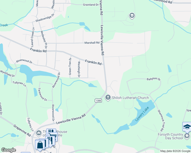 map of restaurants, bars, coffee shops, grocery stores, and more near 7169 Spring Hill Road in Lewisville