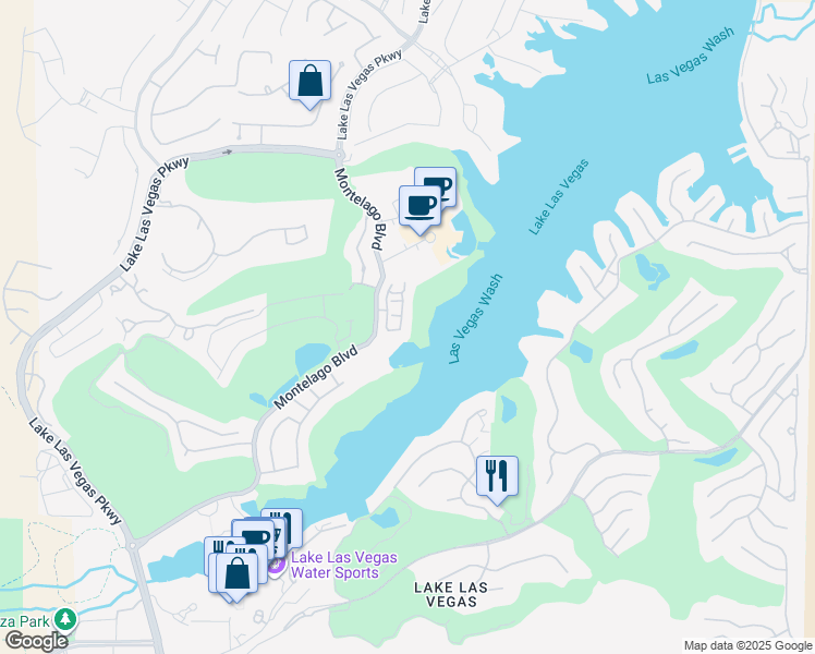 map of restaurants, bars, coffee shops, grocery stores, and more near 6 Via Verso Lago in Henderson