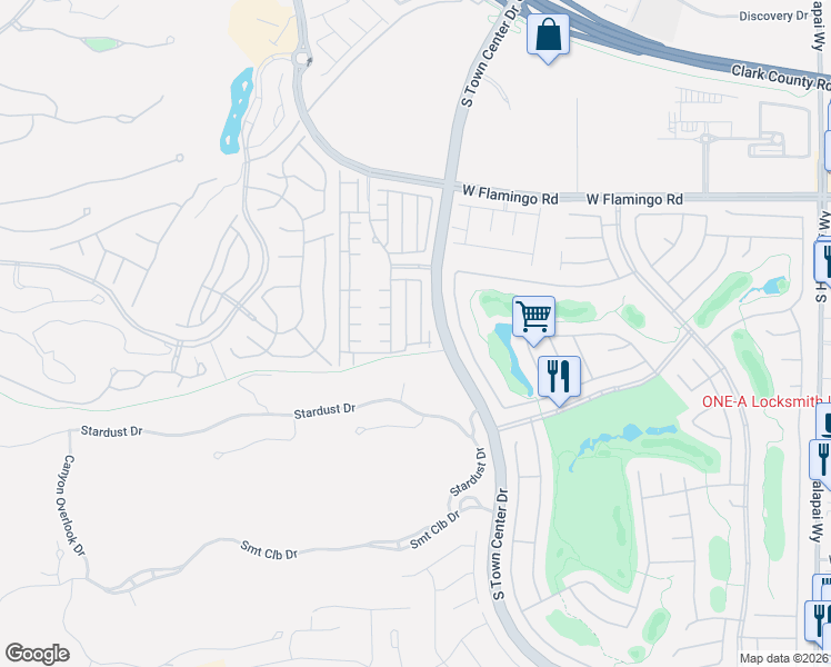 map of restaurants, bars, coffee shops, grocery stores, and more near 4311 Veraz Street in Las Vegas