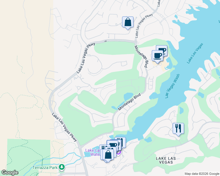 map of restaurants, bars, coffee shops, grocery stores, and more near 91 Reflection Cove Drive in Henderson