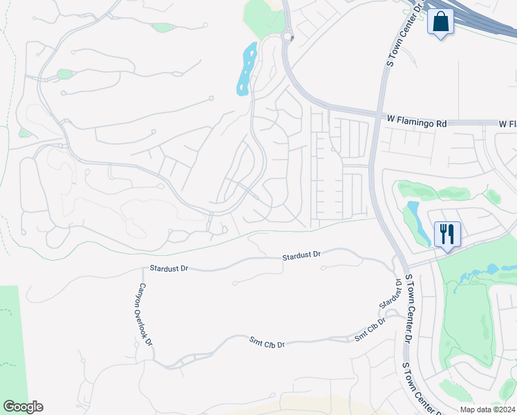 map of restaurants, bars, coffee shops, grocery stores, and more near 54 Coralwood Drive in Las Vegas