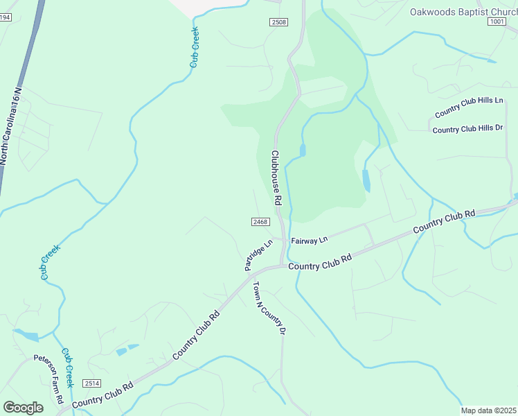 map of restaurants, bars, coffee shops, grocery stores, and more near 316 Green Way Lane in Wilkesboro