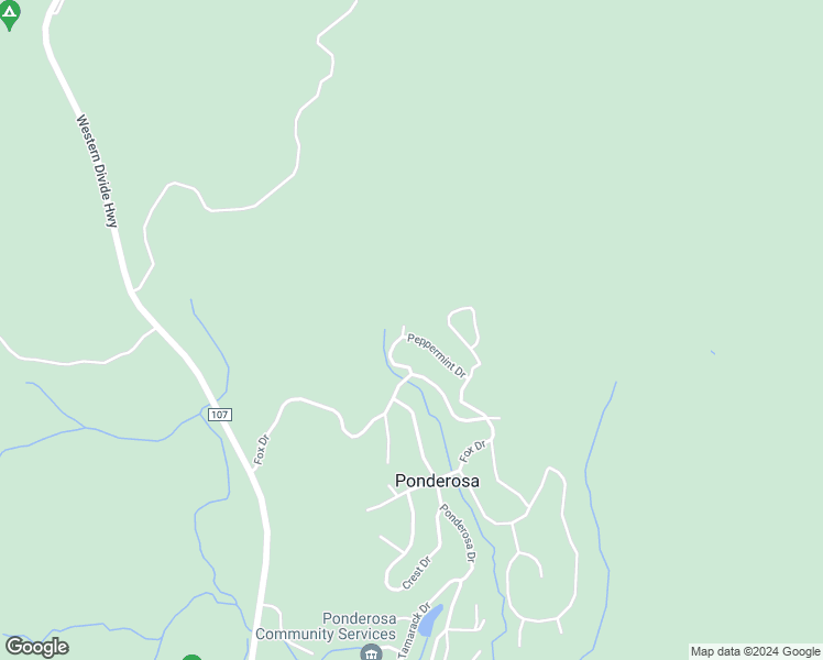 map of restaurants, bars, coffee shops, grocery stores, and more near 57793 Fawn Drive in Springville