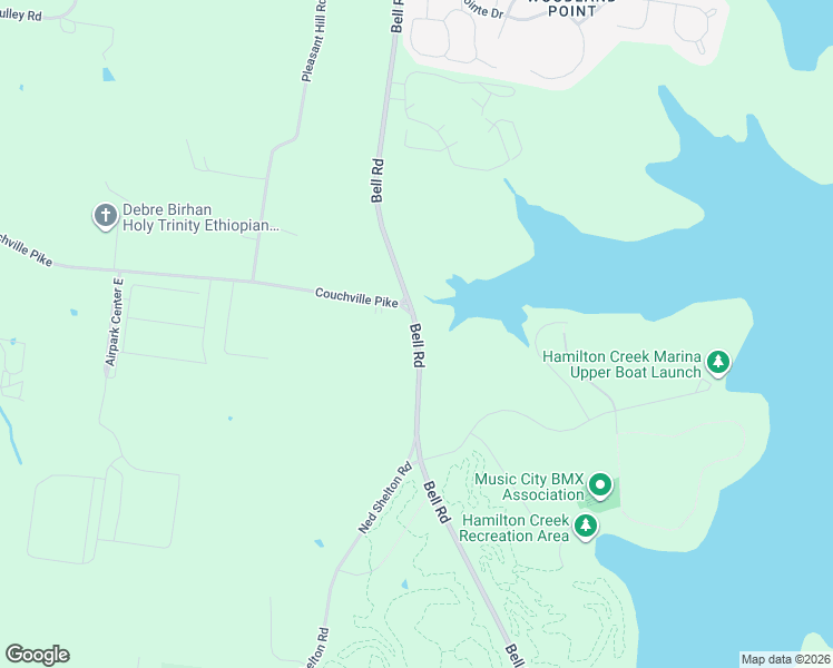 map of restaurants, bars, coffee shops, grocery stores, and more near Bell Road in Nashville