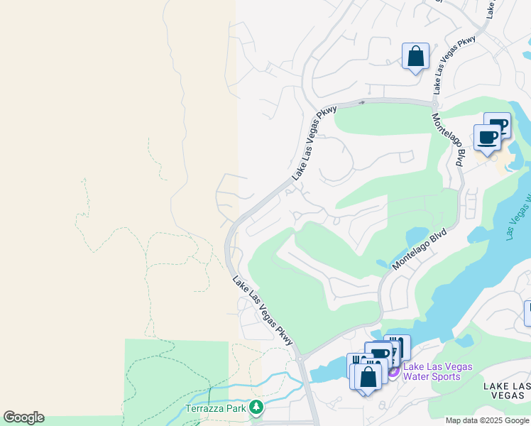 map of restaurants, bars, coffee shops, grocery stores, and more near 30 Barrio Alto Court in Henderson