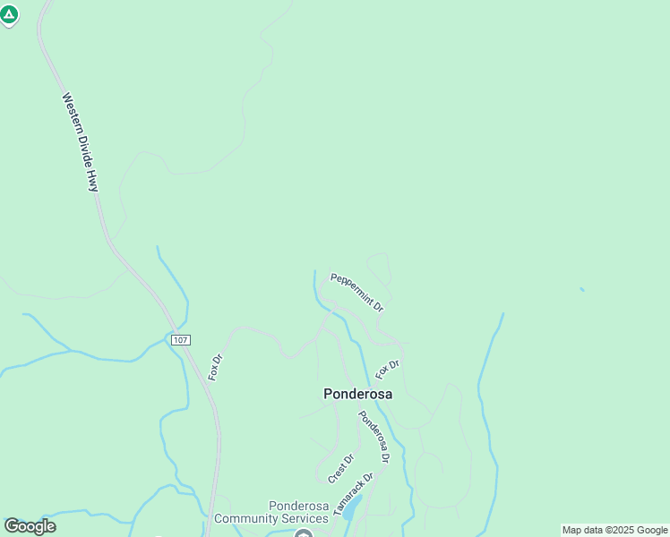 map of restaurants, bars, coffee shops, grocery stores, and more near 57793 Fawn Drive in Springville