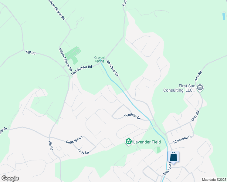 map of restaurants, bars, coffee shops, grocery stores, and more near 8212 Joshua Road in Knoxville