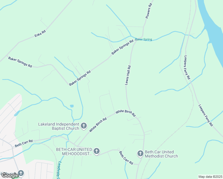 map of restaurants, bars, coffee shops, grocery stores, and more near 135 Norma Sue Drive in White Pine