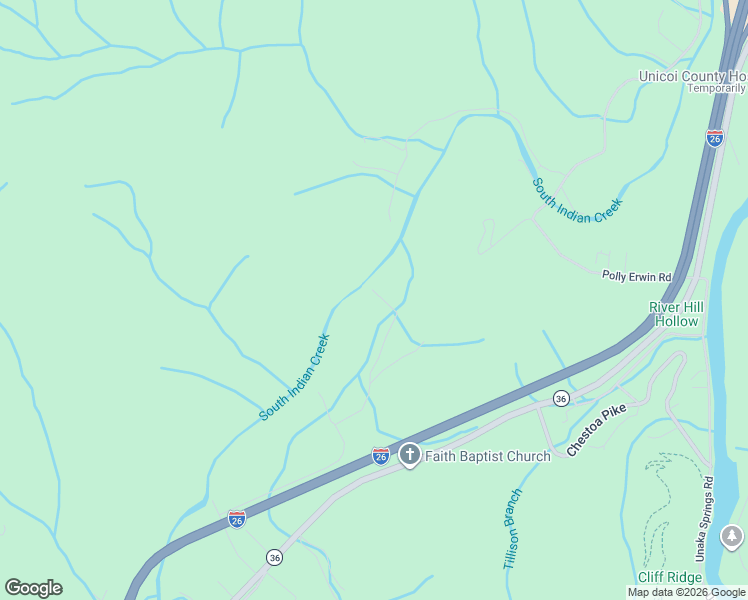 map of restaurants, bars, coffee shops, grocery stores, and more near 501 Hickory Hollow Road in Erwin