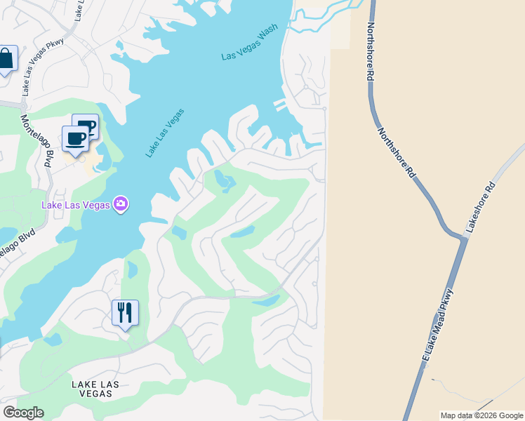 map of restaurants, bars, coffee shops, grocery stores, and more near 46 Grand Miramar Drive in Henderson