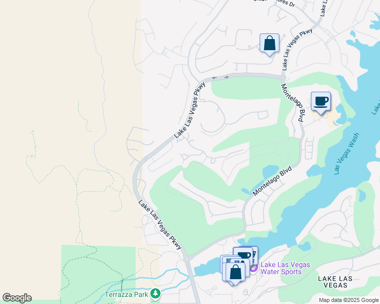 map of restaurants, bars, coffee shops, grocery stores, and more near 47 Strada Principale in Henderson