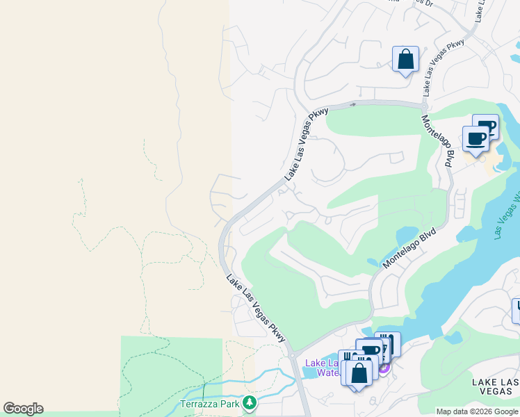map of restaurants, bars, coffee shops, grocery stores, and more near 34 Barrio Alto Court in Henderson