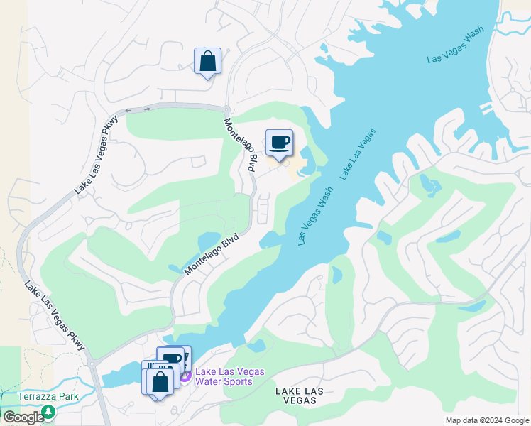 map of restaurants, bars, coffee shops, grocery stores, and more near 10 Corte Vita in Henderson