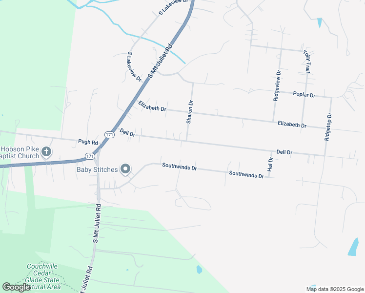 map of restaurants, bars, coffee shops, grocery stores, and more near 3045 Dell Drive in Rural Hill