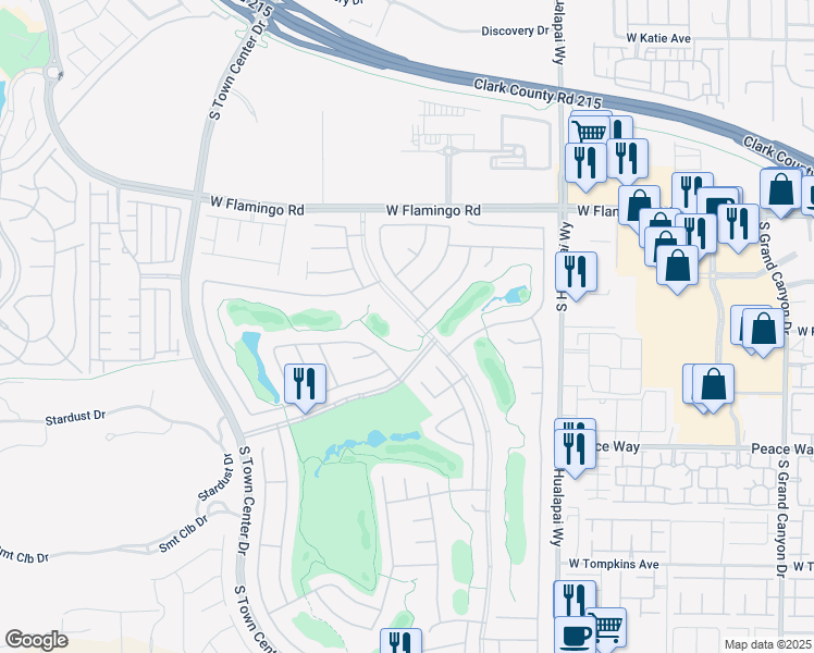 map of restaurants, bars, coffee shops, grocery stores, and more near 4311 Fiore Bella Boulevard in Las Vegas