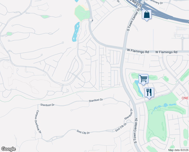 map of restaurants, bars, coffee shops, grocery stores, and more near 64 Grey Feather Drive in Las Vegas