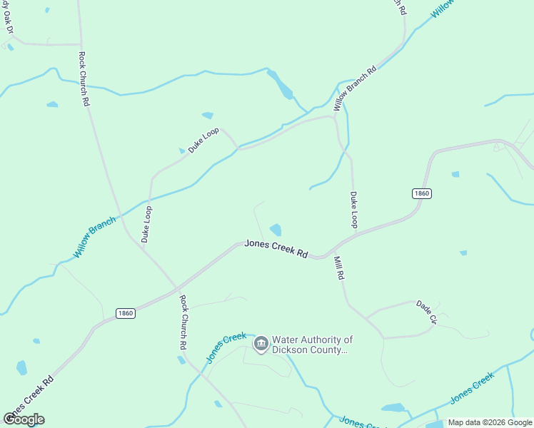 map of restaurants, bars, coffee shops, grocery stores, and more near 1585 Jones Creek Road in Dickson